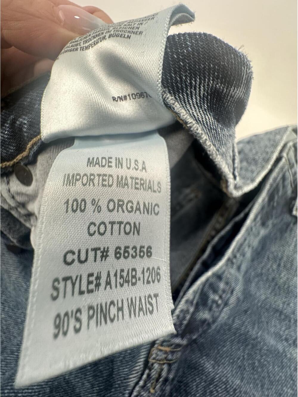 Agolde 90s Pinch Waist Jeans Size 25 Portrait Wash High Rise - Picture 9 of 9
